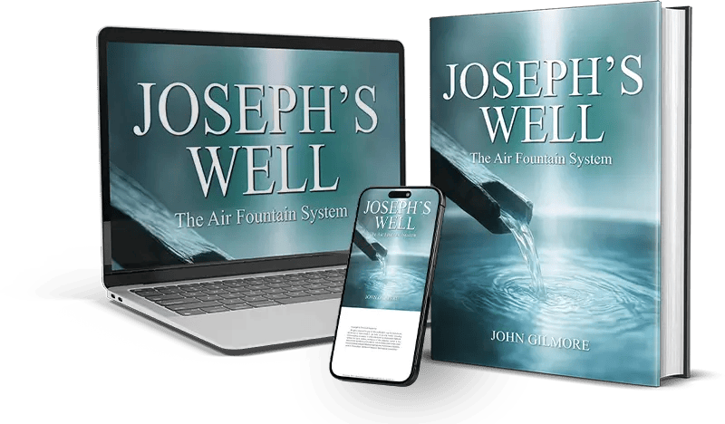 Joseph's Well digital guide on laptop, phone, and printed book